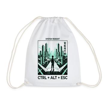 Reboot Skyline CTRL ALT ESC - Turnbeutel - Weiß - Vorne