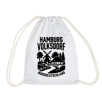 Volksdorf Hamburg Walddörfer  - Turnbeutel - Weiß - Vorne