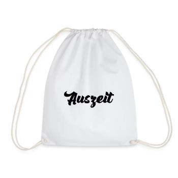 camping - Drawstring Bag - white - Front
