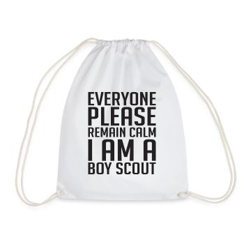 Scout, Scout, Wolfling, Rover, Gift - Drawstring Bag - white - Front