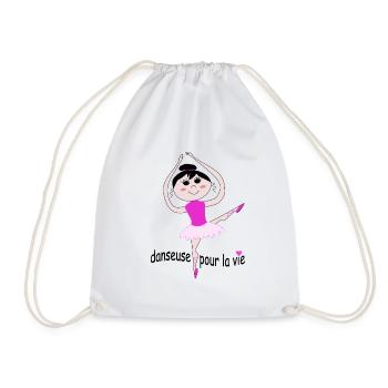 Danseuse pour la vie - Sac de sport léger - blanc - Devant