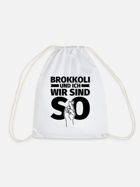 Brokkoli und ich wir sind so - Turnbeutel - Weiß