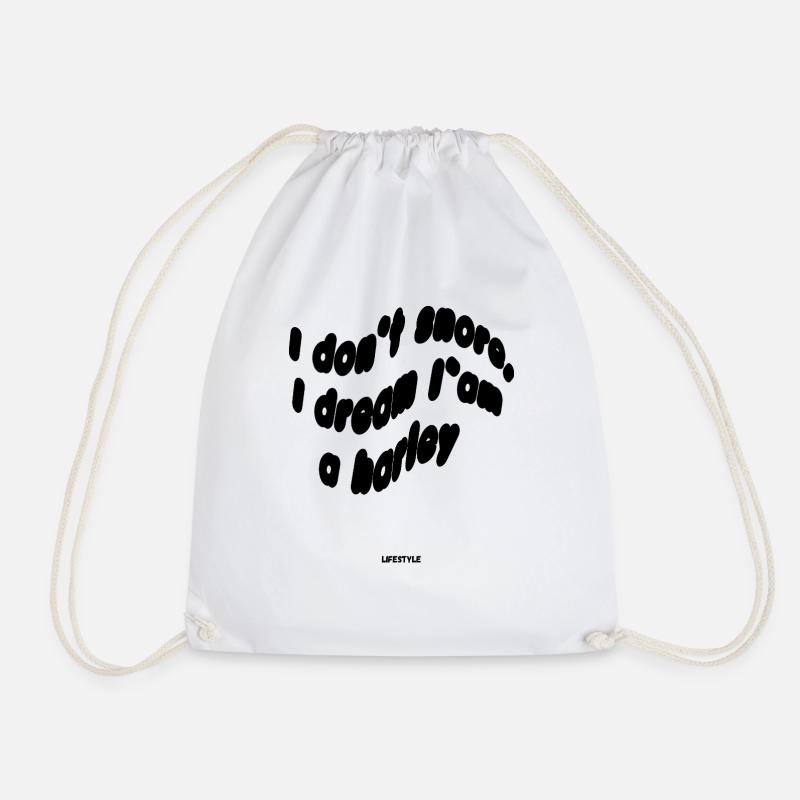 Motor Dream - Drawstring Bag - white