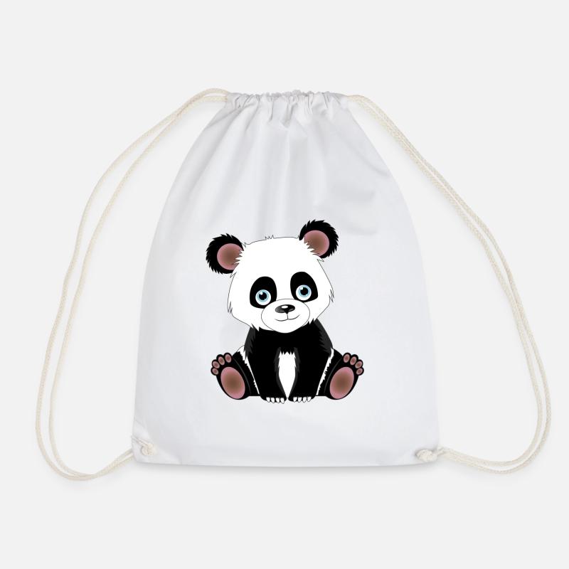 Panda - Turnbeutel - Weiß