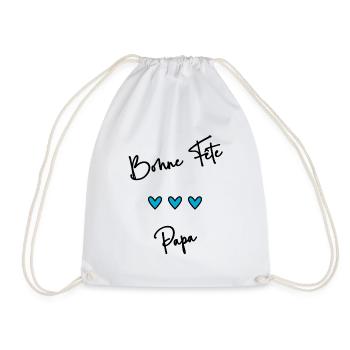 BONNE FÊTE PAPA. PAPA. FÊTE DES PÈRES. BONNE FÊTE - Sac de sport léger - blanc - Devant