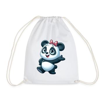 panda 5 - Sac de sport léger - blanc - Devant