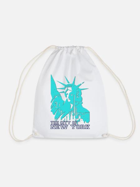 Die Stadt New York - Turnbeutel - Weiß