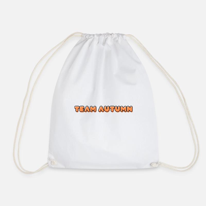 TEAM AUTUNM - Drawstring Bag - white