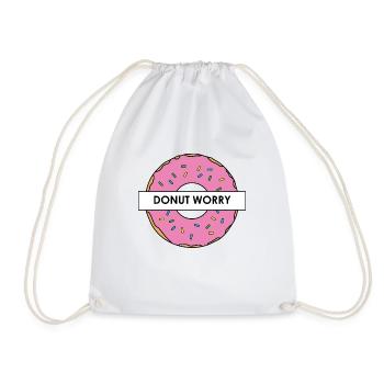 Donut Worry - Turnbeutel - Weiß - Vorne