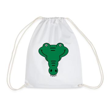 Alligator - Turnbeutel - Weiß - Vorne