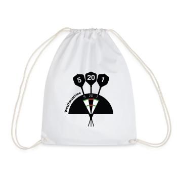 Washing machine - Darts - Dartboard - Drawstring Bag - white - Front