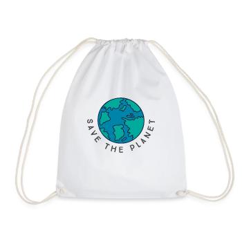 Save the Planet - Turnbeutel - Weiß - Vorne