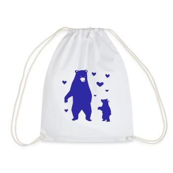 Ours - Panda Forêt Nature Liberté Sauvage - Sac de sport léger - blanc - Devant