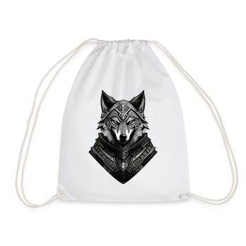 Wolf 5 By Pr3vise - Drawstring Bag - white - Front