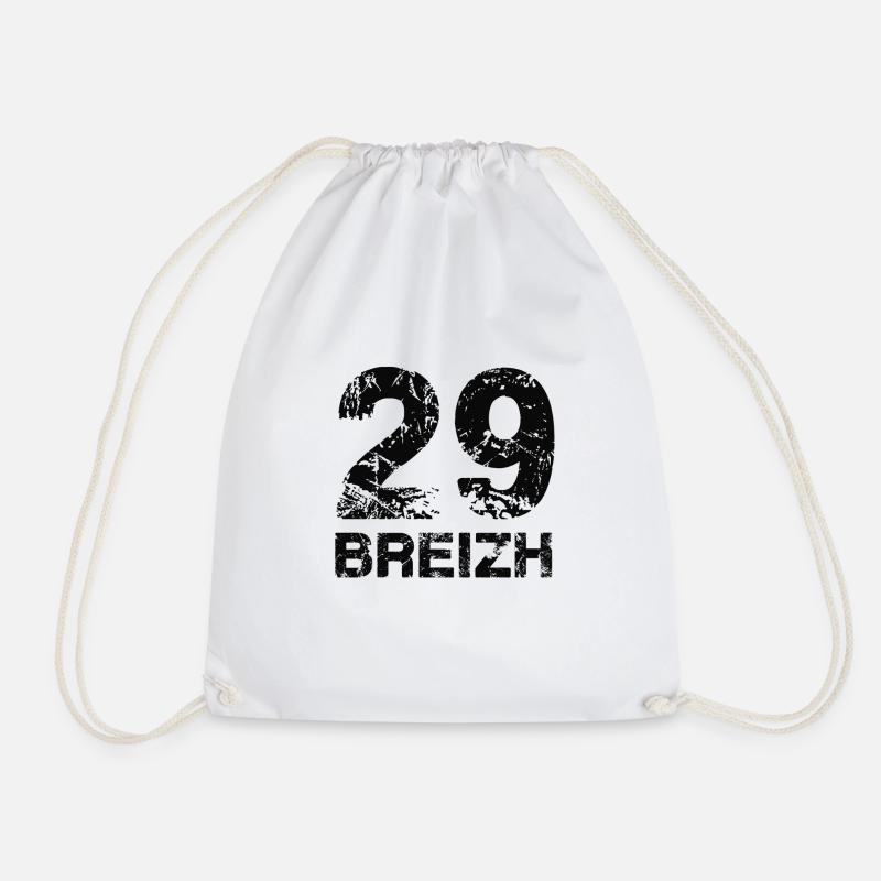 29 Breizh Bretagne - Turnbeutel - Weiß