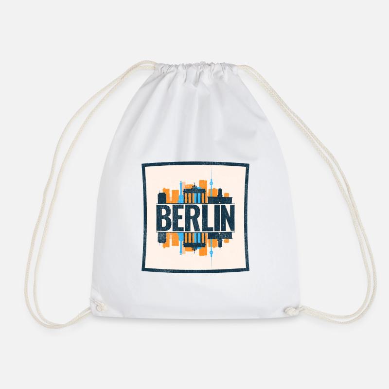 Berlin - Turnbeutel - Weiß