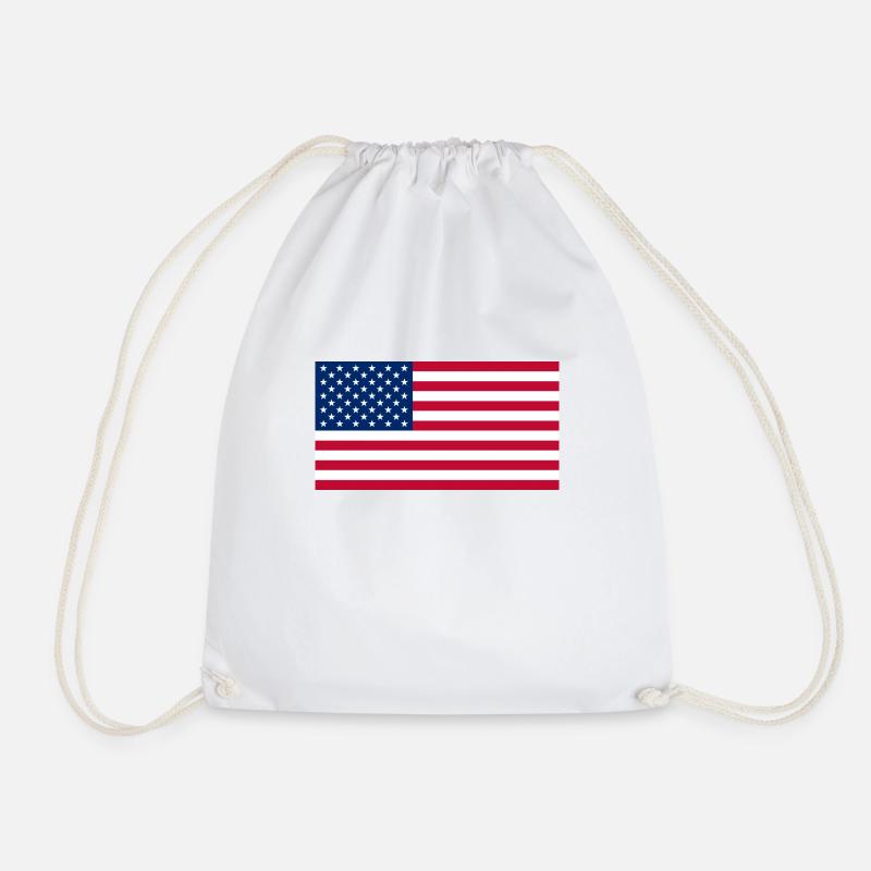 usa - Turnbeutel - Weiß