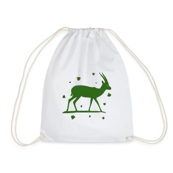 Deer - Forest, Nature, Animal Welfare - Drawstring Bag - white - Front
