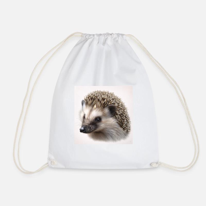 Igel - Turnbeutel - Weiß
