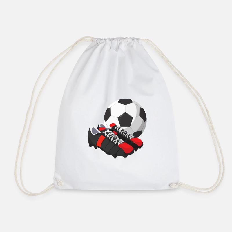 Soccer - Drawstring Bag - white