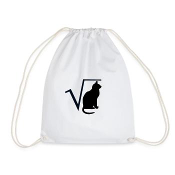 Chat math maths - Sac de sport léger - blanc - Devant