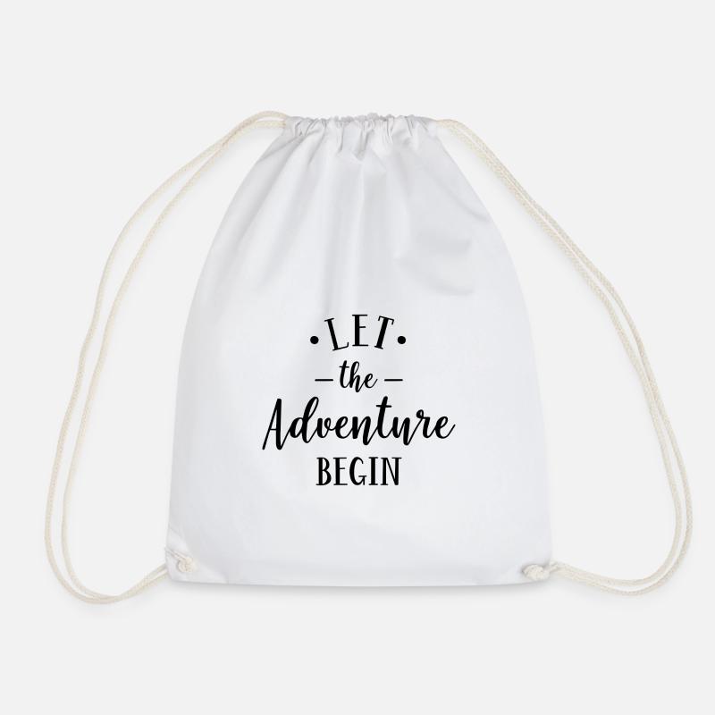Let The Adventure Begin - Turnbeutel - Weiß