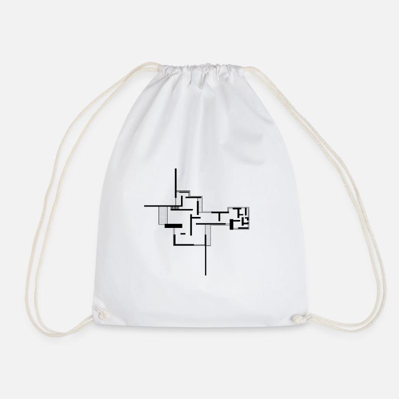 Architecture - Drawstring Bag - white