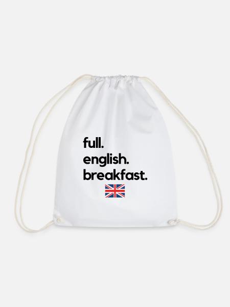 full. english. breakfast. - Turnbeutel - Weiß