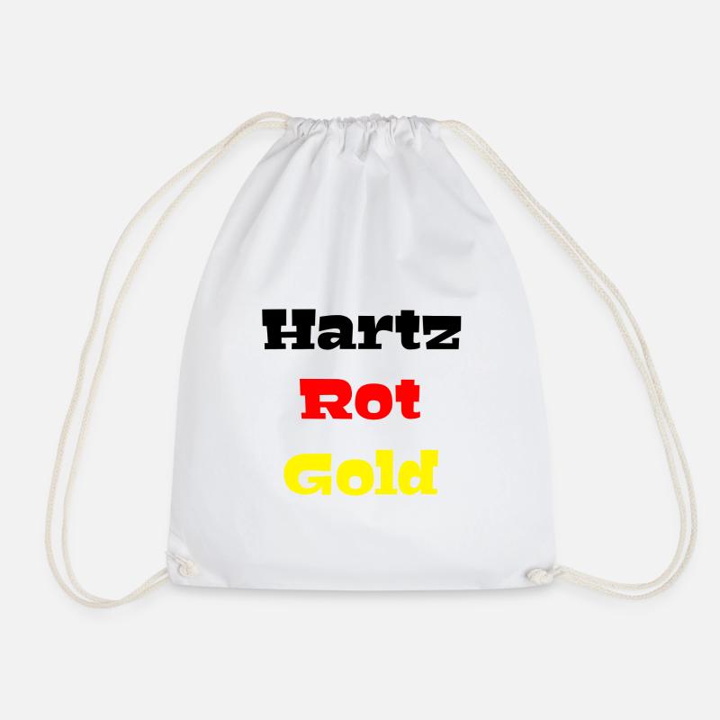 hartz 4 - Turnbeutel - Weiß