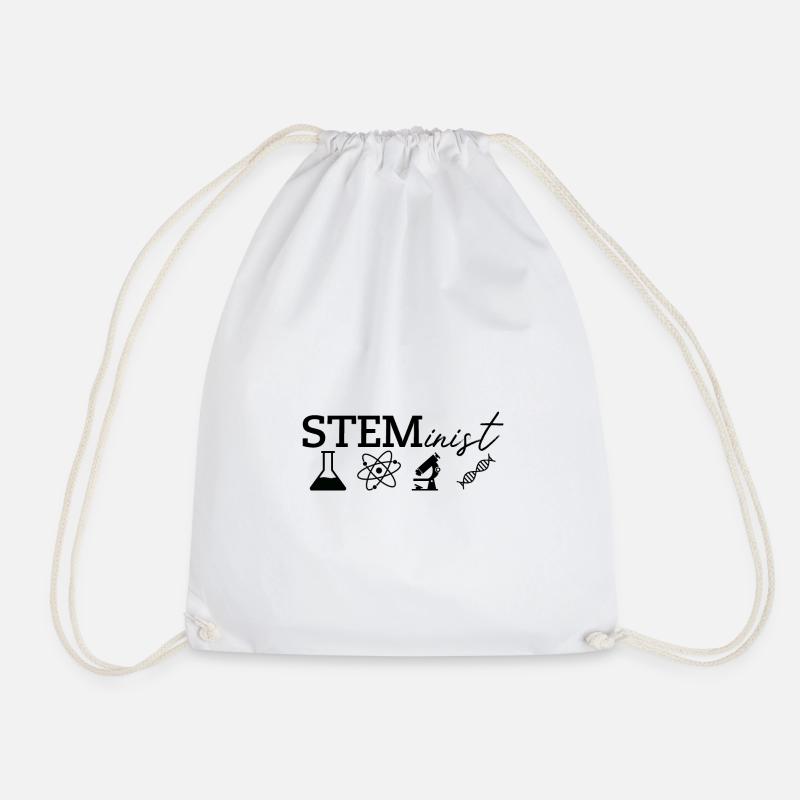Steminist Design Chemie Bio - Turnbeutel - Weiß