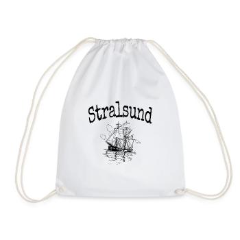 Stralsund Schiff - Turnbeutel - Weiß - Vorne