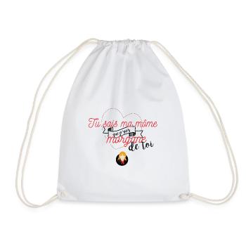Tu sais ma môme que je suis morgane de toi - Sac de sport léger - blanc - Devant