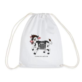 Cowculator - calculateur de vache - Sac de sport léger - blanc - Devant