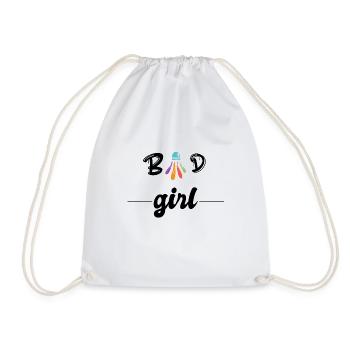 Badminton-T-Shirt für Frauen. Geschenkidee - Turnbeutel - Weiß - Vorne