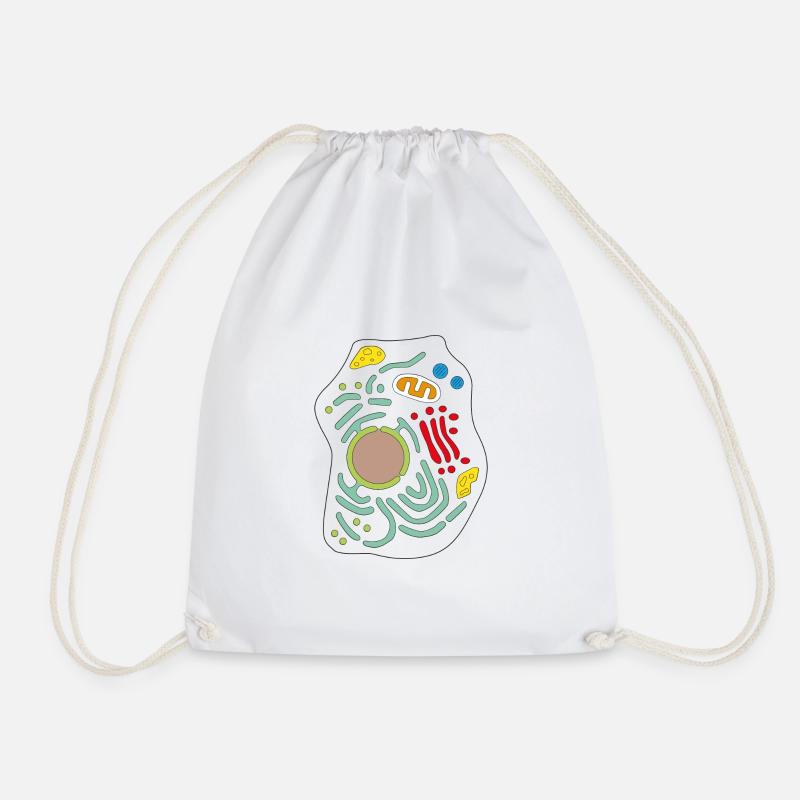 Cell - Drawstring Bag - white