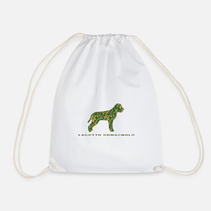 Lagotto Romagnolo - Drawstring Bag - white