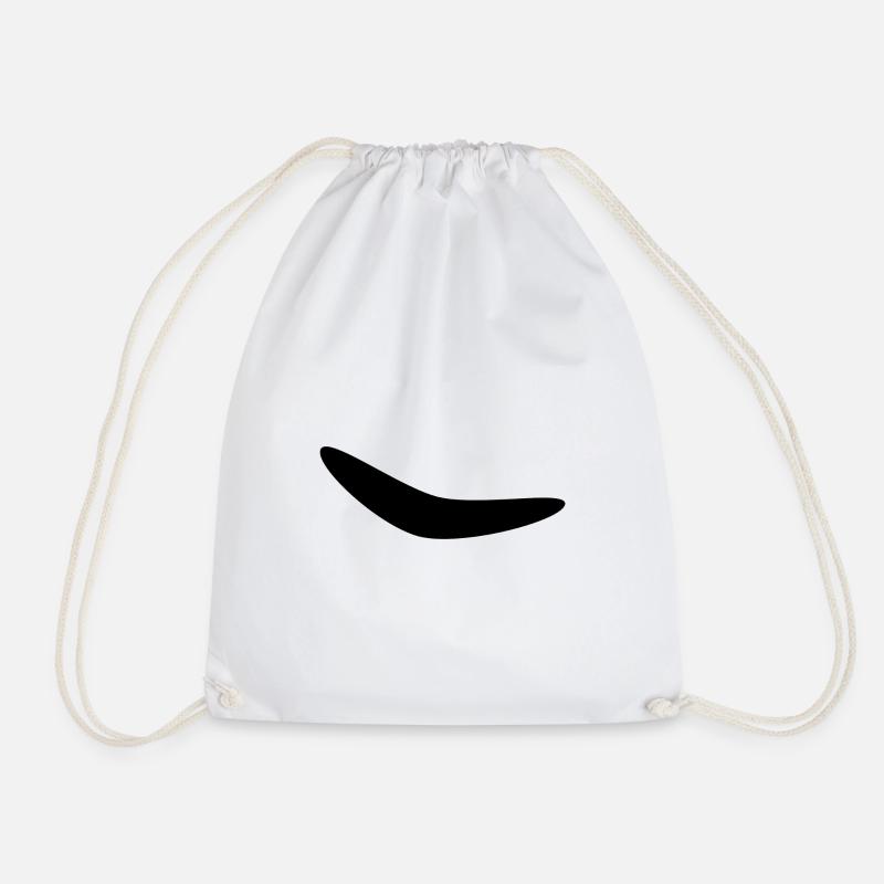 Smile - Drawstring Bag - white
