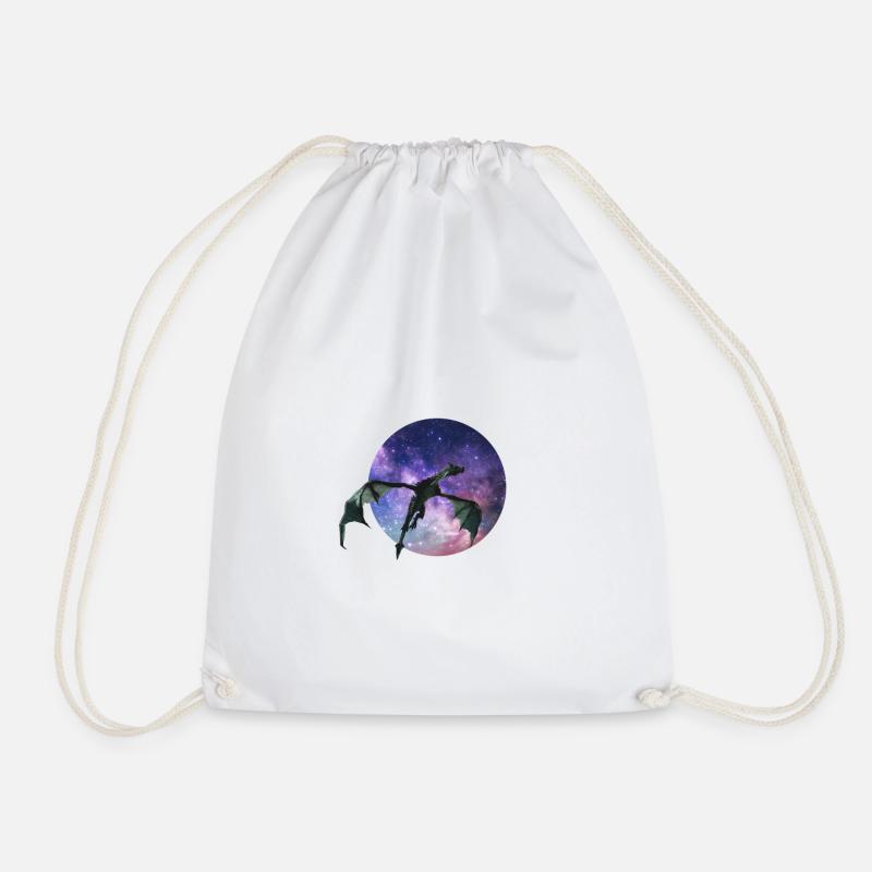 Dragon - Drawstring Bag - white