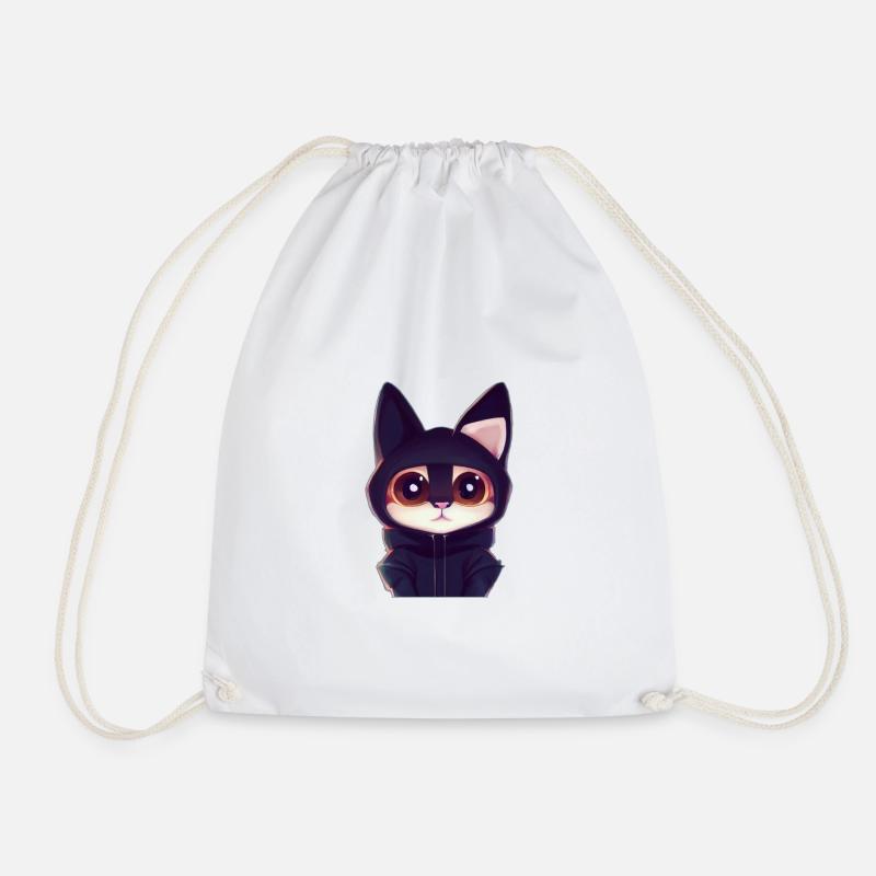 Chat mignon 2 - Sac de sport léger - blanc