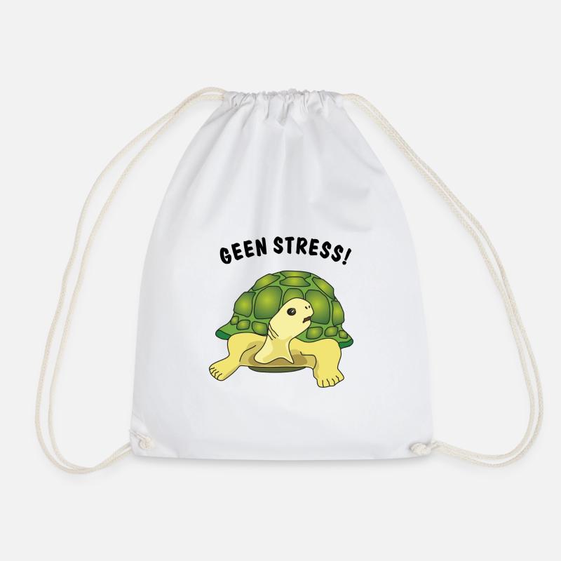 geen stress - Turnbeutel - Weiß