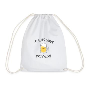 J'suis sous pression - Sac de sport léger - blanc - Devant