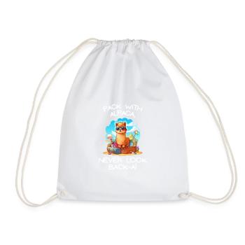 Aventure cool tu dis Alpaga Mes sacs Tee Kids - Sac de sport léger - blanc - Devant