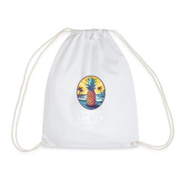 TropicPineapple Beachwear - Amusement au soleil - Sac de sport léger - blanc - Devant