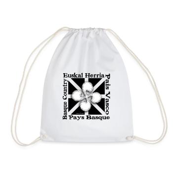 Croix Basque "Lauburu" - Sac de sport léger - blanc - Devant