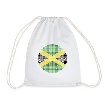 Drapeau jamaïcain Drapeau jamaïcain Jamaïque Vintage - Sac de sport léger - blanc - Devant