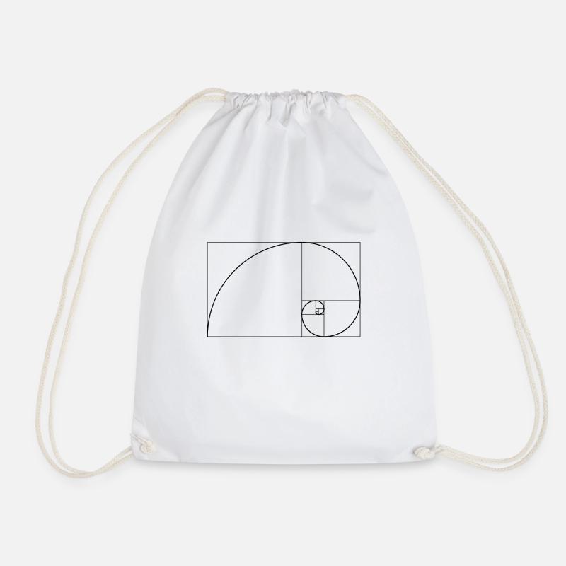 Fibonacci - Turnbeutel - Weiß