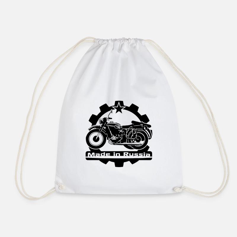 Motorrad Ural Gespann - Turnbeutel - Weiß