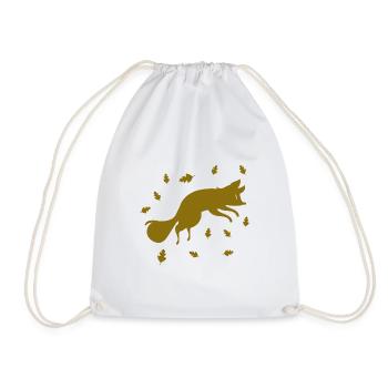 Fox - Animal, Zoo, Animal Lover, Nature Conservation - Drawstring Bag - white - Front