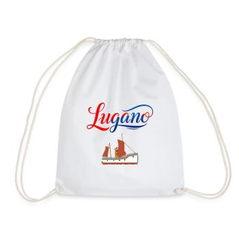 Lugano T-Shirt für Segelfans - Turnbeutel - Weiß - Vorne