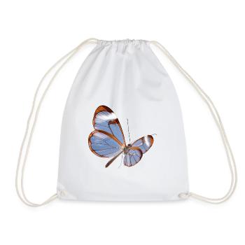 Conception transparente papillon Glasswing - Sac de sport léger - blanc - Devant